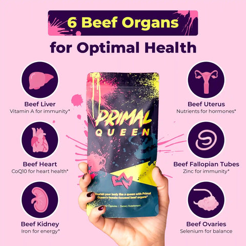 PRIMAL QUEEN BEEF ORGAN SUPERFOOD (3 Month Supply)