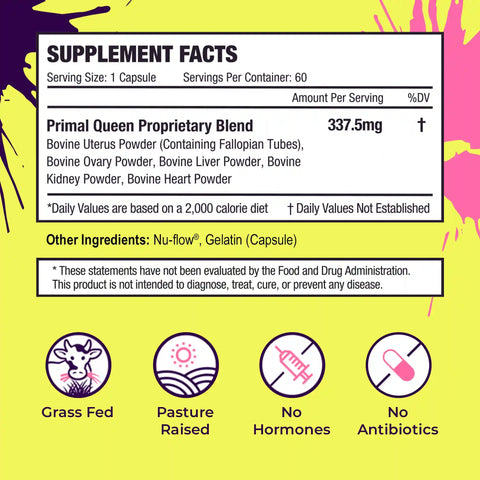 PRIMAL QUEEN BEEF ORGAN SUPERFOOD (3 Month Supply)